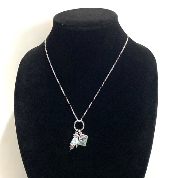 Tarot Card Charm Necklace Fortune Teller Palm Reader Palmistry New Age - Picture 2 of 5